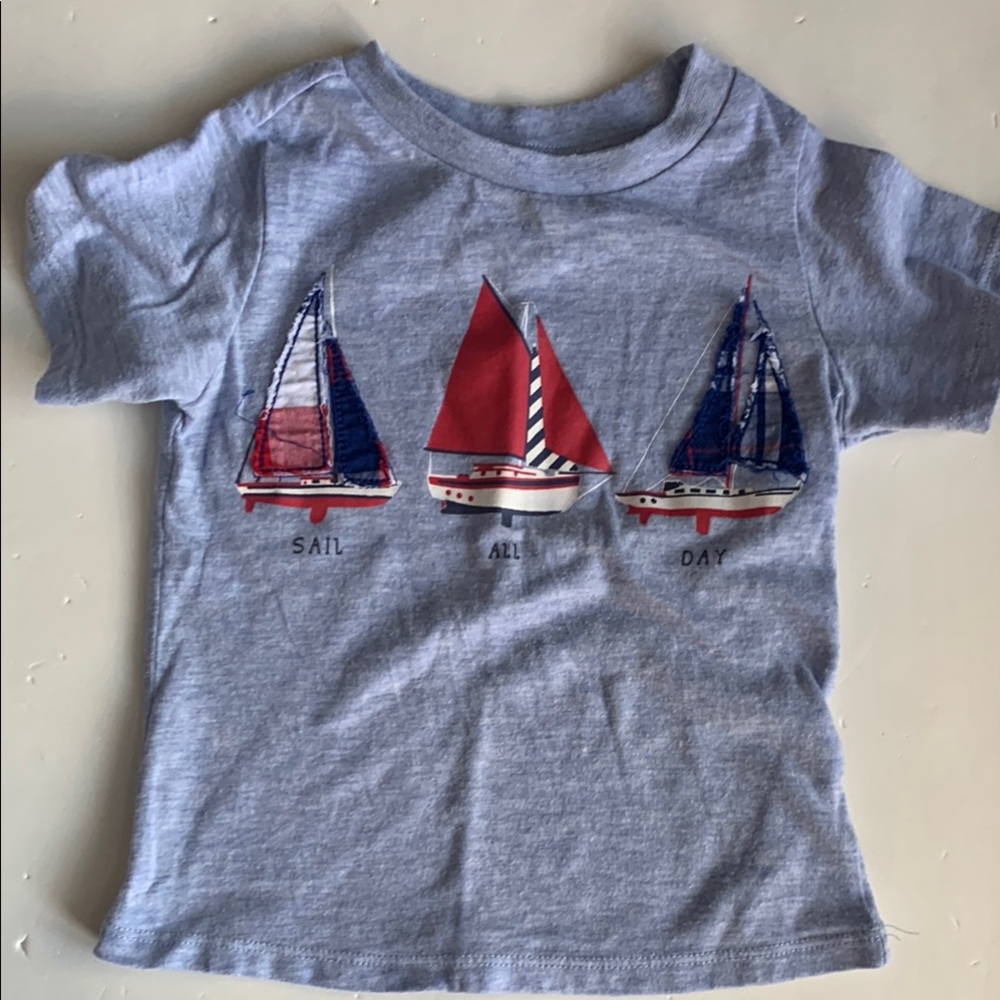 First Impressions Blue Nautical Sailboat T-Shirt 12 Months